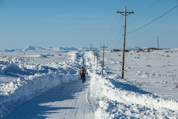 Kim and I fat-biked into Kotzebue for the second time. The first was in 2014 when we started in Knik, Alaska.