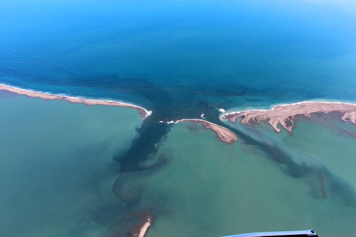 Northeast winds drove water levels higher along the coast, pouring water in from the ocean.