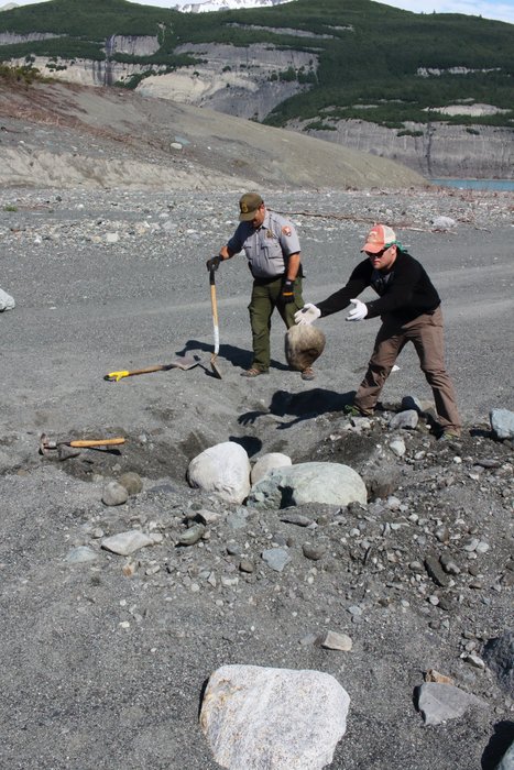 After a tsunami did most of the work, we came in and made a few improvements to allow planes to land in Taan Fjord.