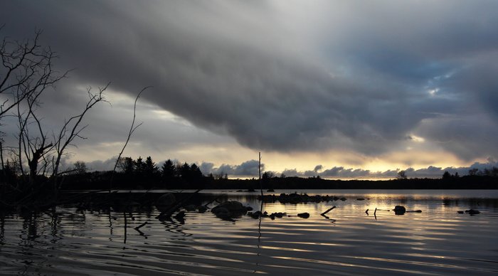 A series of intricate small lakes parallel the boulder beach at Sitkagi, providing gentle paddling to contrast with the boulder hopping and expansive ocean view from the beach.
