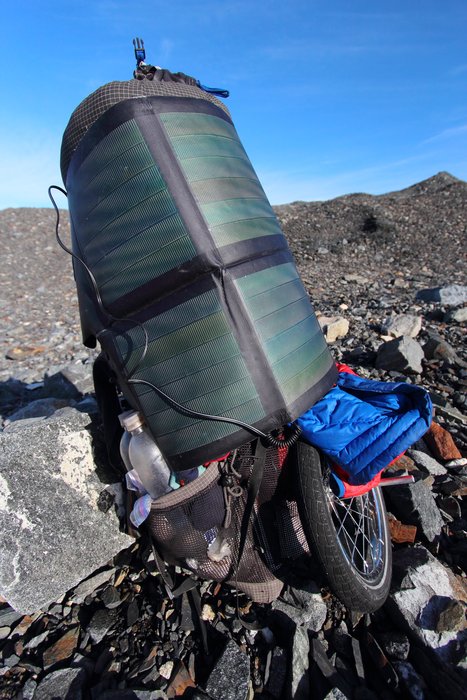 Our Brunton solar panel had to take quite a bit of abuse.