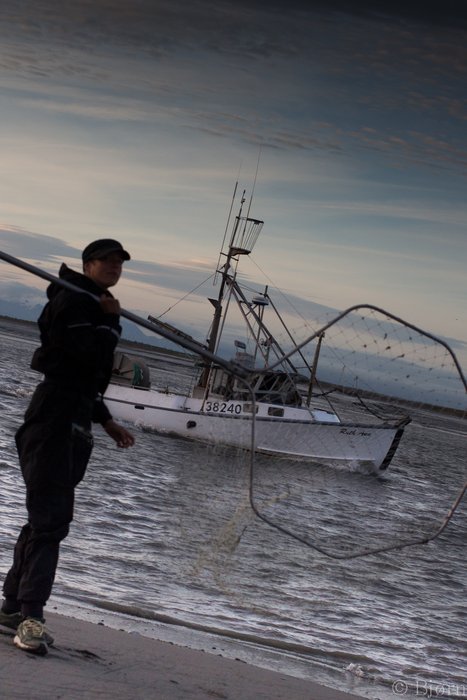 Commercial and subsistence users share the river.