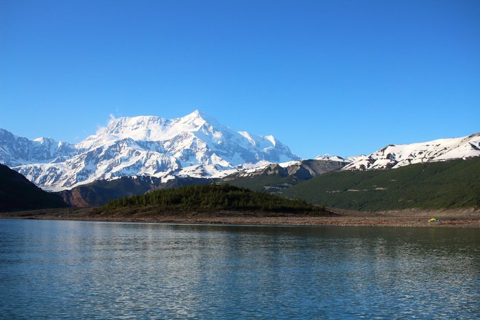 Carved by Tyndall Glacier, Taan Fjord runs right up to the base of Mt. St. Elias.
