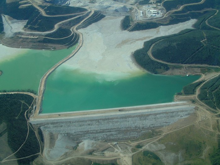 Tailings Dam at Fort Knox gold mine