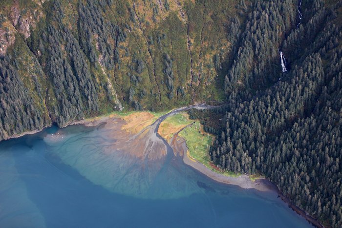 Hopefully in 2017 hikers will be able to get from the head of Tutka Bay to this beach on Taylor Bay - across the Kenai Peninsula.