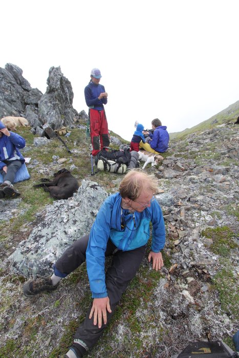 At the end of July 2010, ten adults, four babies, and six dogs walked from Red. Mt. to Seldovia.  These photos are from this improbable journey.