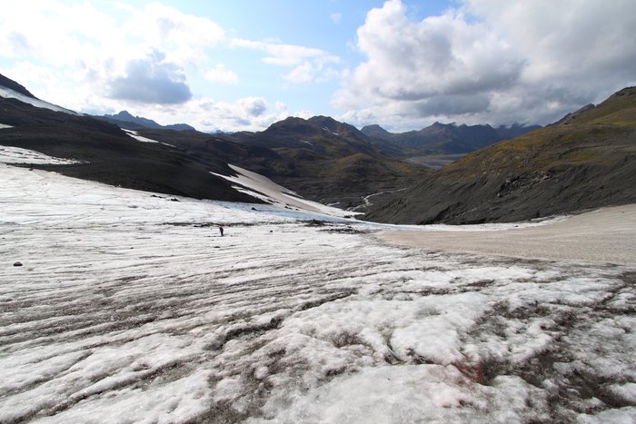 This shrinking patch of ice is still moving, but only barely.