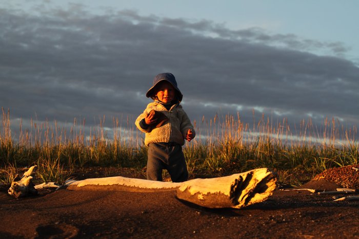 Katmai finds trash on the Chukchi coast, always an exciting discovery.
