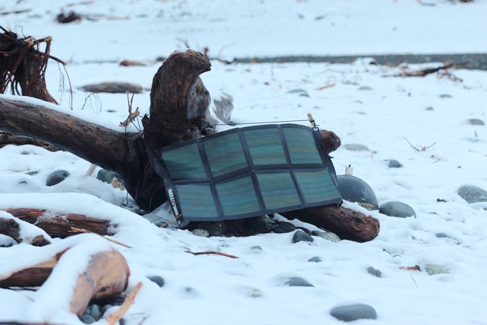 As the season waned, our solar panel proved less useful.