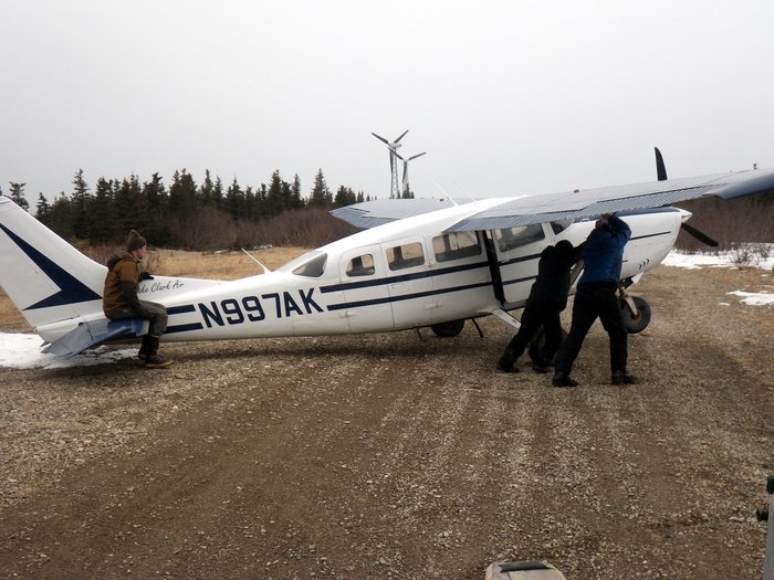 How do we turn the plane around? By pushing it.
