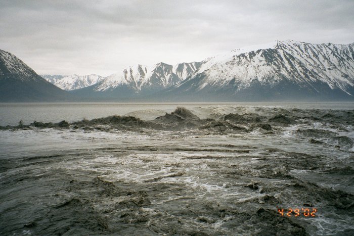 Photo 7 - reflected bore moving into deeper water.