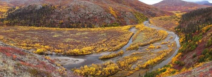 A shelf above the river provided a low bear-traffic site for camping, and a stunning view.