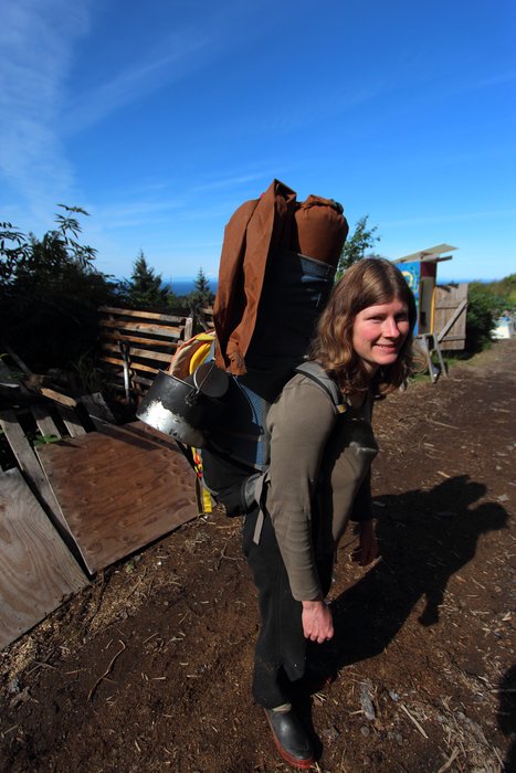 An early attempt to fit things in.  Need bigger pack.