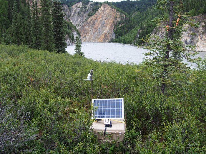 Watana Canyon bat study instrument