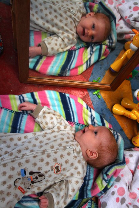 Lituya loves looking at herself in the mirror